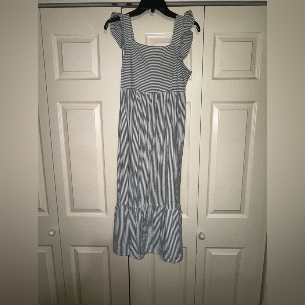 Universal Thread Blue and White Striped Dress
